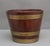 Hollywood Regency Antique Mahogany Brass Bound Bucket, 1830 For Sale - Image 3 of 8