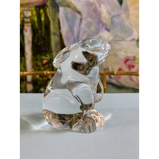 Early 21st Century Baccarat Crystal Bunny Rabbit Figurine For Sale - Image 5 of 9