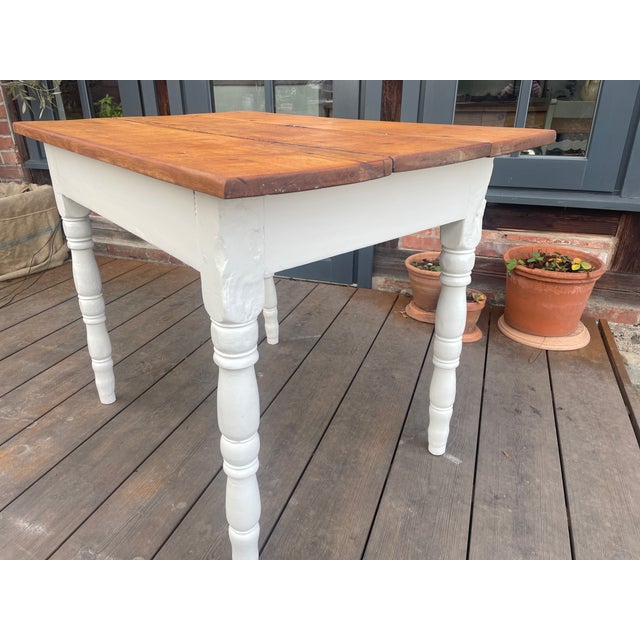 Antique Fir Wood Table, 1890s For Sale - Image 3 of 10