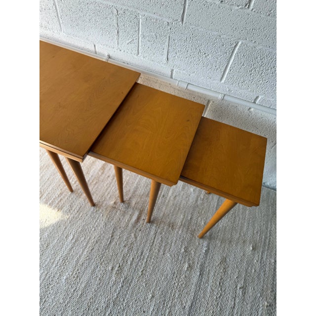 Mid-Century Modern 1960s Mid Century Modern Conant Ball Nesting Tables by Russell Wright - Set of 3 For Sale - Image 3 of 4