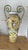 Mid 20th Century Hand-Painted Italian Majolica Ceramic Amphora Floor Vase With Caffagiolo Pattern For Sale - Image 4 of 10