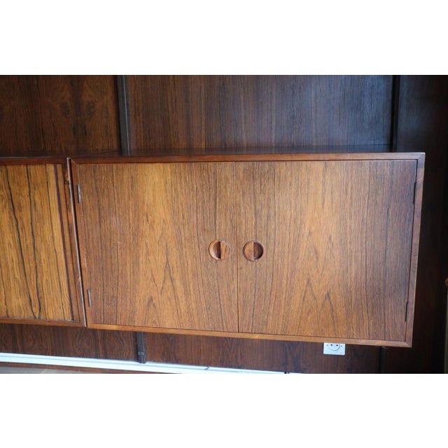 Danish Modular Wall Bookcase in Rosewood, 1960s For Sale - Image 17 of 18