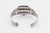 Mid 20th Century Mid 20th Century Southwest Native American Fred Harvey Style Sterling Silver and Chalcedony Cuff Bracelet For Sale - Image 5 of 8
