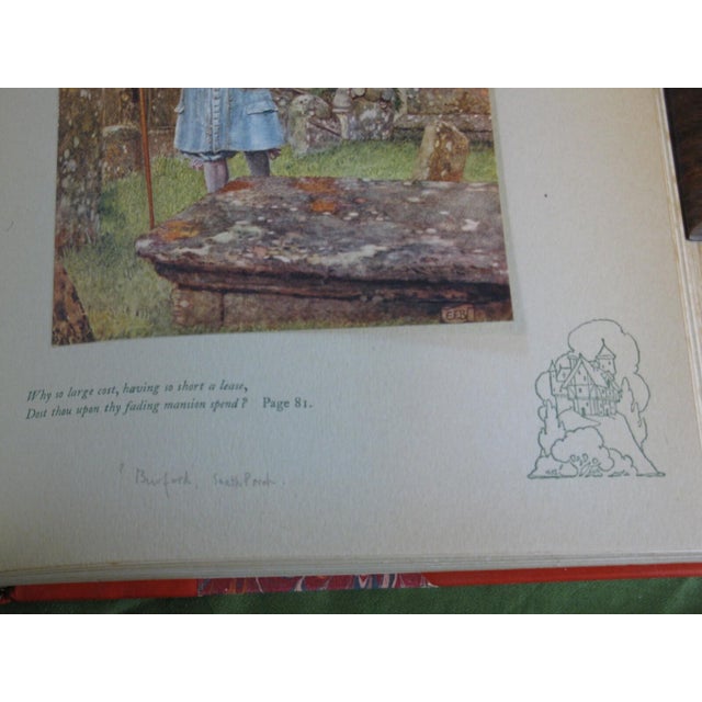 Paper Early 20th Century Art Book Eleanor Fortescue Brickdale, 24 Full Color Tipped in Illustrations Fine Re-Binding "Old English Songs & Ballads" For Sale - Image 7 of 18