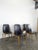Vintage Scandinavian Black Chairs, Set of 5, in Very Good conditions.