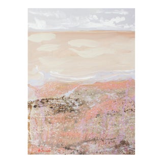 1980s Abstract Acrylic Landscape by Harry Hilson For Sale