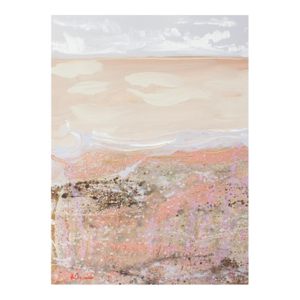 1980s Abstract Acrylic Landscape by Harry Hilson