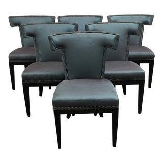Custom Designed Formal Dining Chairs - Set of 6 For Sale