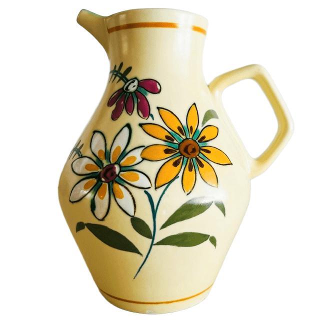 Vintage Flora Pottery Gouda Ceramic Jug, 1960s For Sale - Image 10 of 10