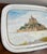 1980s Collectible Metal Serving Tray / French Advertising Tin La Biscuiterie De La Baie Du Mont Saint Michel For Sale - Image 11 of 16