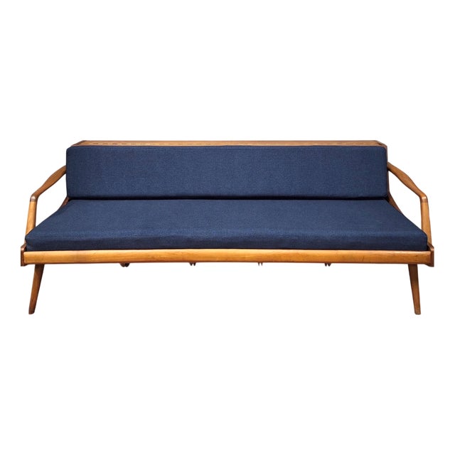 Danish Teak Convertible Daybed Sofa with Backrest Compartment, 1960s For Sale