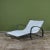 Walter Lamb Early Walter Lamb Bronze & Canvas Double Wide Patio Chaise Lounge For Sale - Image 4 of 16