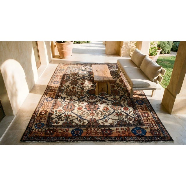 Traditional Antique Persian Bakhtiari Rug With Design Inspiration From 17th Century Safavid Weavings For Sale - Image 13 of 15