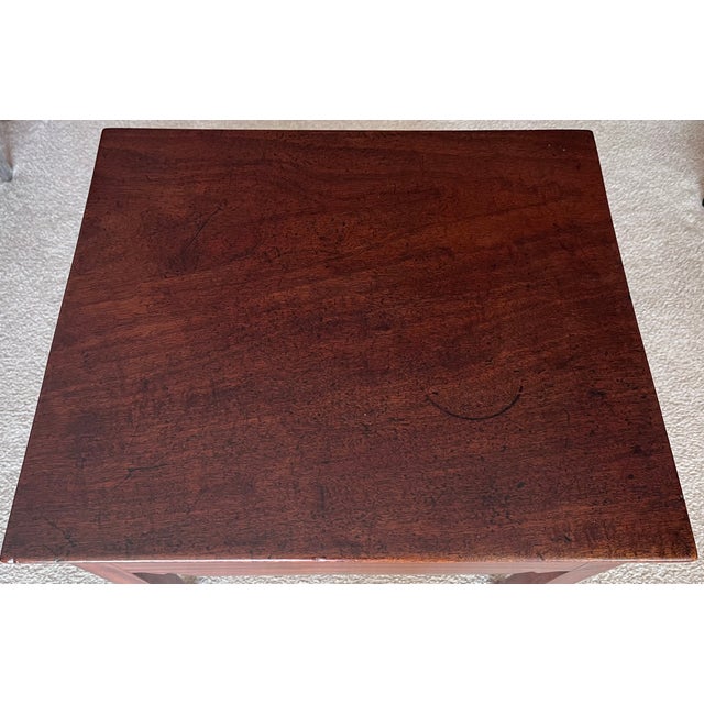 Early 19th Century Antique English Mahogany Side Table-Flip Top For Sale - Image 5 of 6