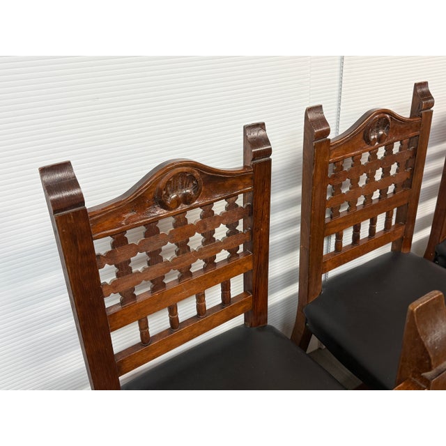 Moorish Revival Carved Dining Chairs, Set of Six For Sale - Image 12 of 16