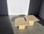 Gold Vintage Travertine Nesting Tables, 1970s, Set of 2 For Sale - Image 8 of 10