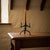 Spanish Revival Vintage Brutalist Wrought Iron Candlestick Holder-Hand Forged-Tripod-MCM-Gothic For Sale - Image 3 of 9