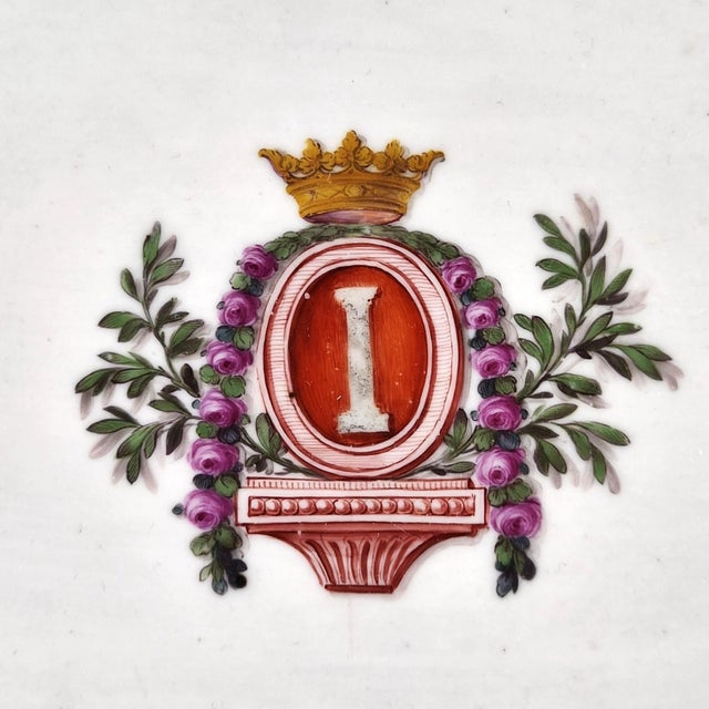 Duke Carl Eugen Royal Presentation Tray from Ludwigsburg Porcelain, 1770s For Sale - Image 6 of 11