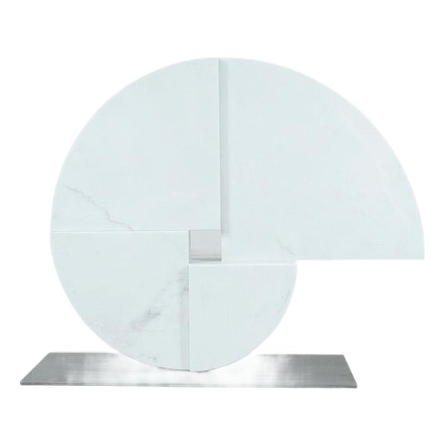 Large Marble Sculpture by Angelo Mangiarotti for Skipper, Italy, 1980s For Sale