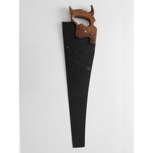 Mid 20th Century Vintage Folk Art Hand Painted Atkins Hand Saw For Sale - Image 5 of 5