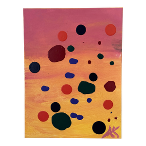 Abstract Signed Acrylic on Canvas Painting