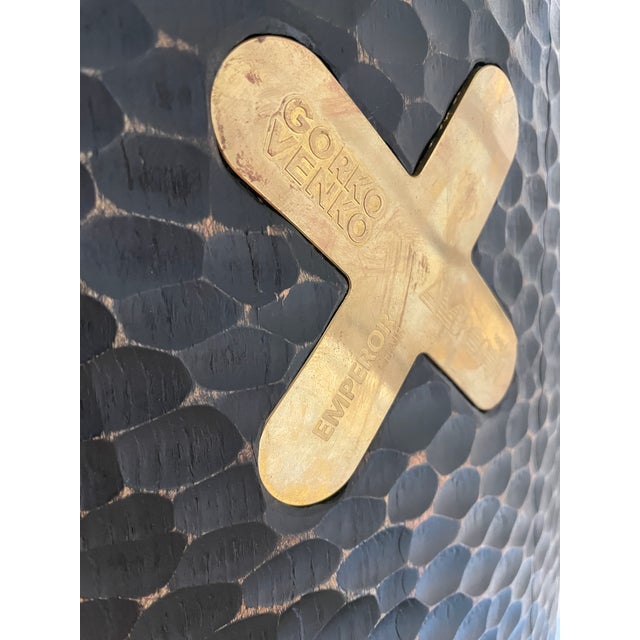Masson Black Shell Chair by Grigorii Gorkovenko For Sale - Image 10 of 11