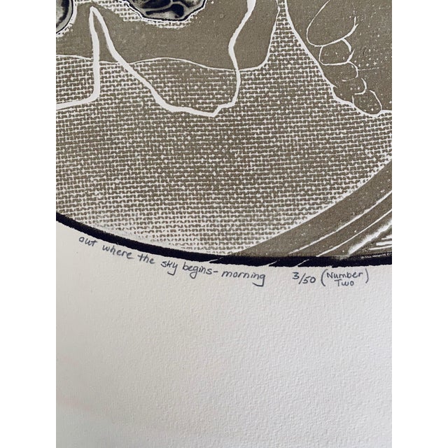 Paint Better Saiberlich, Etching with Aquatint Print Women Reclining For Sale - Image 7 of 10