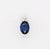 Modern Classic Sapphire Pendant With Earth Mined Diamonds: Solid 14k Gold, Oval 7x5mm For Sale - Image 3 of 5