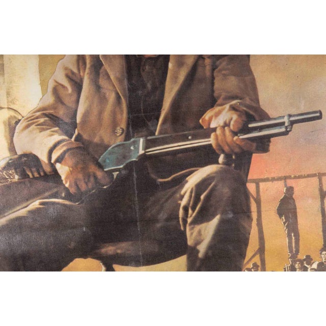 1970s Judge and Outlaw Movie Poster Mounted on Canvas, 1972 For Sale - Image 5 of 7