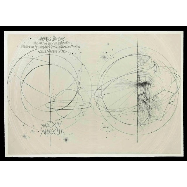Le Messager Sidéral is an etching on paper, realized in 1955 by the French artist Pierre-Yves Trémois (Paris, 1921). from...