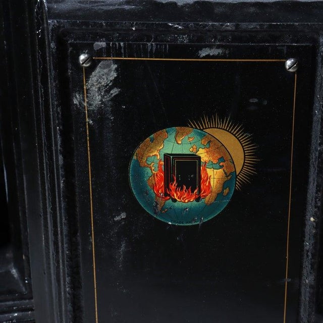Metal Reliable Safe & Lock Co. Cast Iron Combination Safe C1890 For Sale - Image 7 of 8