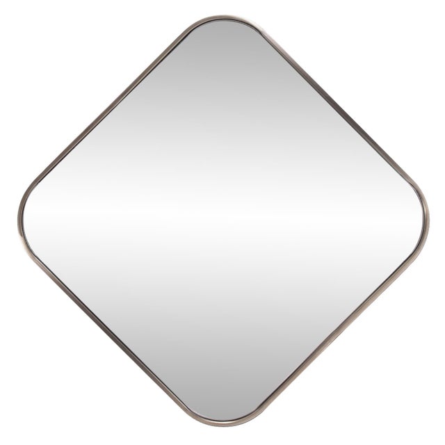 2020s Copenhagen Square Brass Mirror For Sale - Image 5 of 9