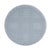 Wood Tobias 24 in. Seat Height Round Rattan Backless Counter Stool, Baby Blue/ Natural Rattan Frame For Sale - Image 7 of 8