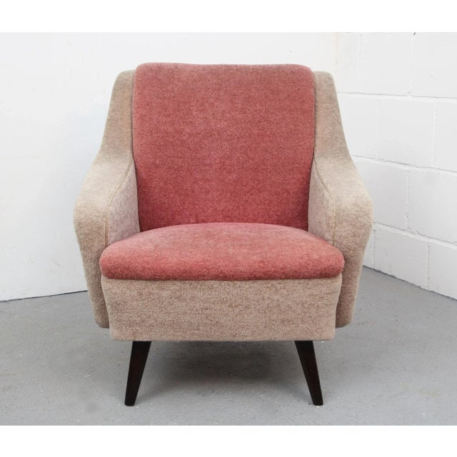 Two-Tone German Pink Armchair, 1950s For Sale - Image 6 of 10