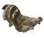 Rustic Vintage Cast Iron Nesting Rooster Sculpture – Rustic Gray & Rust Patina For Sale - Image 3 of 12