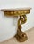 1950s Italian Giltwood Demi-lune Table with Marble Top, Mid-20th Century For Sale - Image 5 of 11