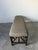 Vintage McGuire Style Bamboo & Leather Binding Upholstered Bench For Sale - Image 4 of 18