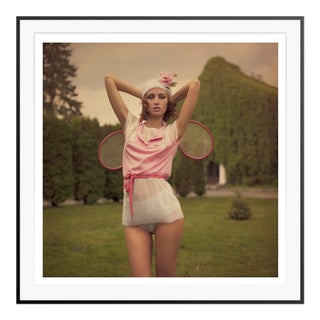 Dasha and Mari 'Tennis' Limited Edition Print Framed in Black For Sale