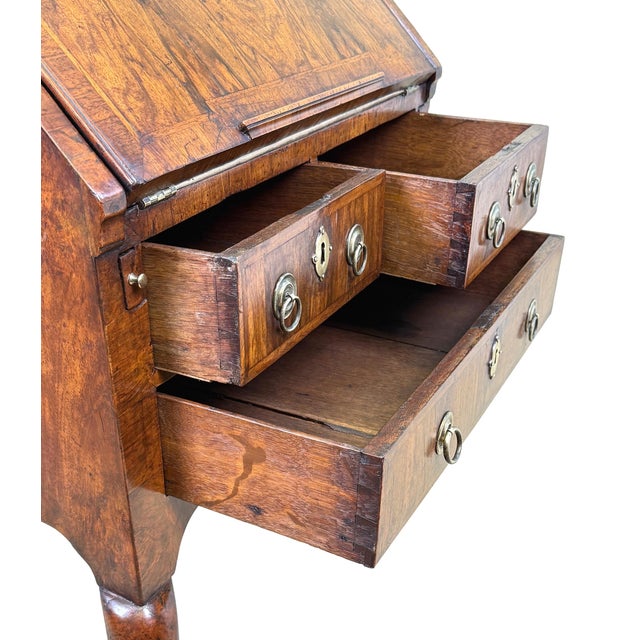 Small Antique Walnut Secretaire, 1720 For Sale - Image 11 of 16