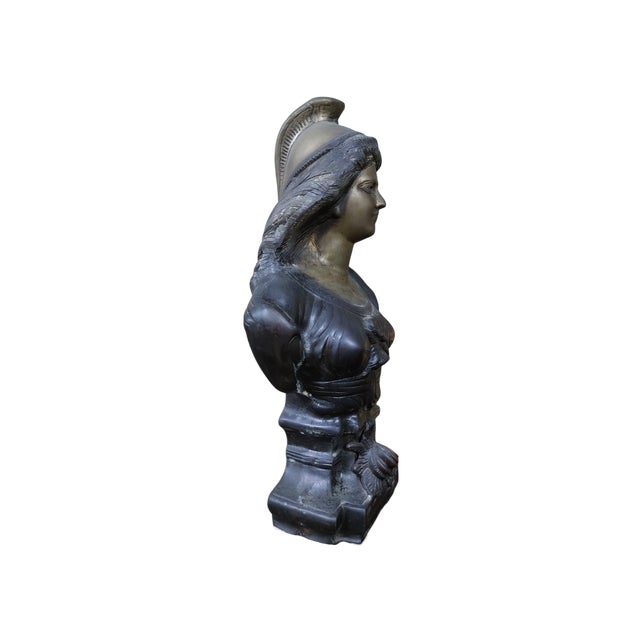 Bust Sculpture of Marianne of France, 1890s-1910s, Bronze For Sale - Image 3 of 5