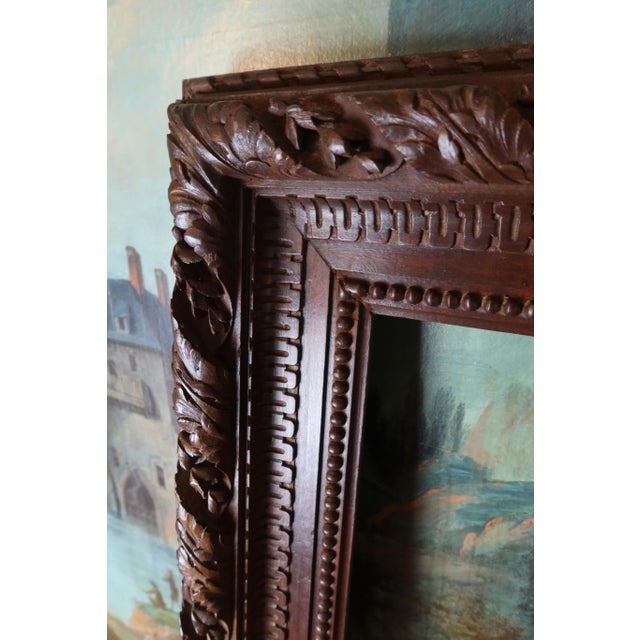 Large Walnut Frame from Haentges For Sale - Image 5 of 8