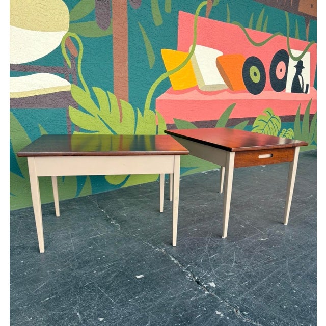 Mid Century Jens Risom for Knoll End Table Pair For Sale In Tampa - Image 6 of 14