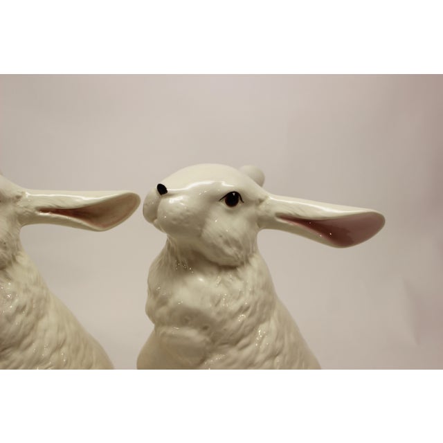 Italian Sigma White Ceramic Rabbit Figurine Chairish