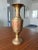 The beautiful, vintage, brass vase with its engraved floral design, and red detail, is a gorgeous South Asian, boho,...