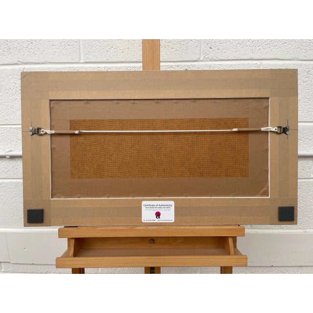 Green Charles Wyatt Warren, Mountain Lake Landscape Impasto Oil Painting by 20th Century British Artist, Mid-20th Century For Sale - Image 8 of 13