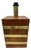 Large Italian Table Lamp in Walnut Burl and Brass, 1970s For Sale
