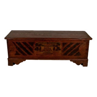 Painted Bench Case in Wood For Sale