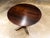Round Side Table in Brazilian Rosewood With Brass Feet, Brazil, 1950s For Sale - Image 10 of 13