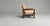 Vintage Scandinavian Dark Oak Armchair with Powder Pink Cushions, 1970s, in Very Good conditions. Designed 1970 to 1979