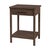 Brown Lennon 21 in. W Rectangular Wood 1 Drawer Rounded Leg Nightstand with Lower Open Shelf, Soft Brown For Sale - Image 8 of 8